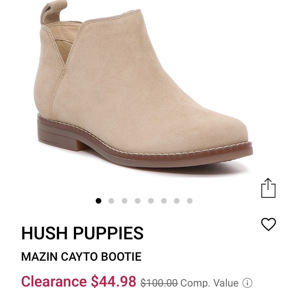 New without tags hush puppies booties